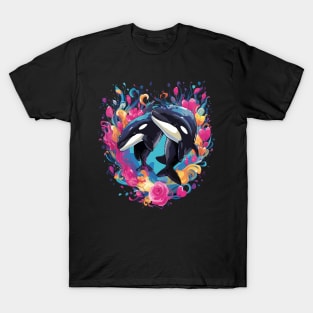 Orca Couple Valentine T-Shirt